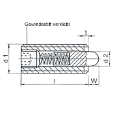 Federnde Druckstücke KNS I-6-kt 