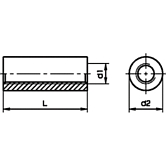 Manicotti distanziatori tondi INOX A1 / 1.4305 