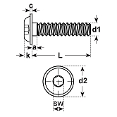 Linsenschrauben I-6-Kt. Stahl sw 10.9 
