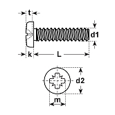 Viti a testa bombata INOX A4 DIN 7985 