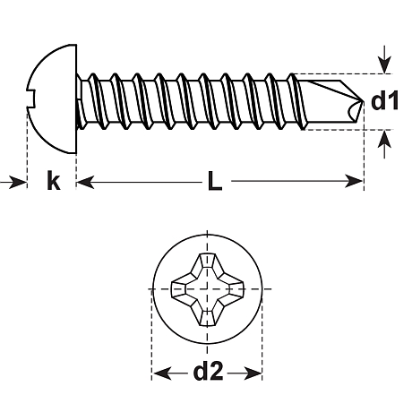 Selbstbohrschrauben INOX A2 DIN 7504 M (N) [SimilarCatItems.CatItem.ArtName2]