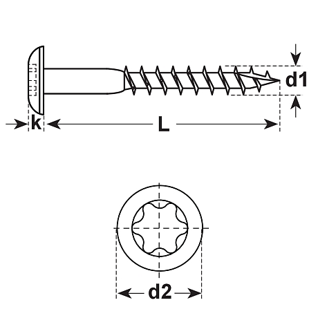 Fassadenschrauben INOX A2 [SimilarCatItems.CatItem.ArtName2]