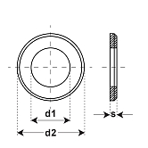 Unterlagsscheiben Messing blank DIN 125 B 