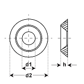 Unterlagsscheiben PA sw ~SN 213912 