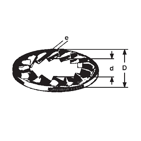 Ranelle dentate INOX A4 DIN 6798 J [SimilarCatItems.CatItem.ArtName2]