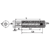 Montageschienenschraube Multi-Monti MMS-MS vz 