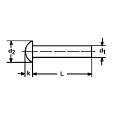 Halbrundnieten Aluminium DIN 660 