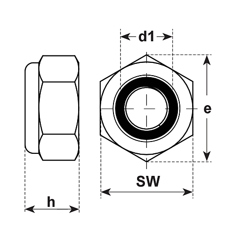 Dadi di sicurezza in acciaio profondo ZB DIN 985 8 [SimilarCatItems.CatItem.ArtName2]