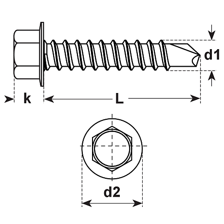 Viti autoperforante in acciaio ZB DIN 7504 560 HV [SimilarCatItems.CatItem.ArtName2]