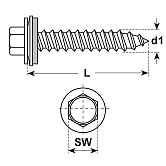 INOX-Sonderschrauben Stahl E-XS B INOX A2 