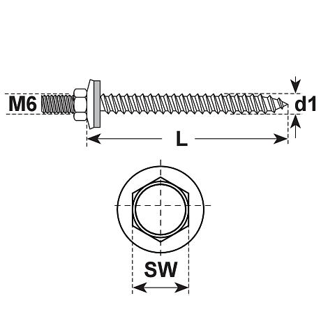 Gerüstanker-Schrauben EGA E-X A INOX A2 [LastViewedItems.CatItem.ArtName2]