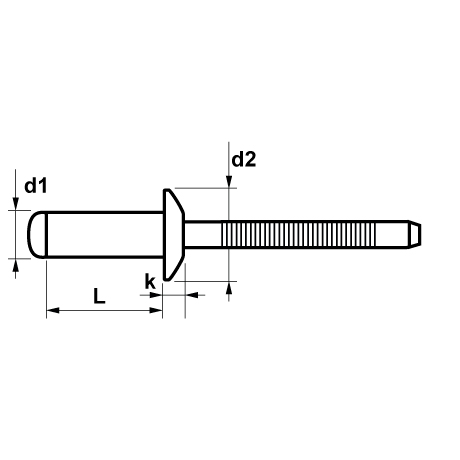 Rivetti FIXI Testa extra larga Alluminio / Acciaio [SimilarCatItems.CatItem.ArtName2]
