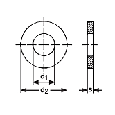 Distanzscheiben Federstahl HRc 34-47 sw geölt 