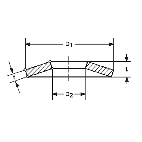 Rondelles à plateau HRc 52 noir DIN 2093 B [SimilarCatItems.CatItem.ArtName2]