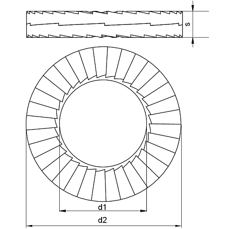 Keilsicherungsscheiben HEICO-LOCK HLS flZn [SimilarCatItems.CatItem.ArtName2]
