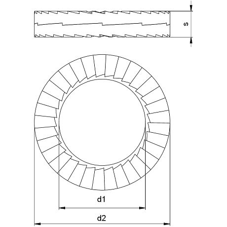 Keilsicherungsscheiben HEICO-LOCK HLB flZn [SimilarCatItems.CatItem.ArtName2]