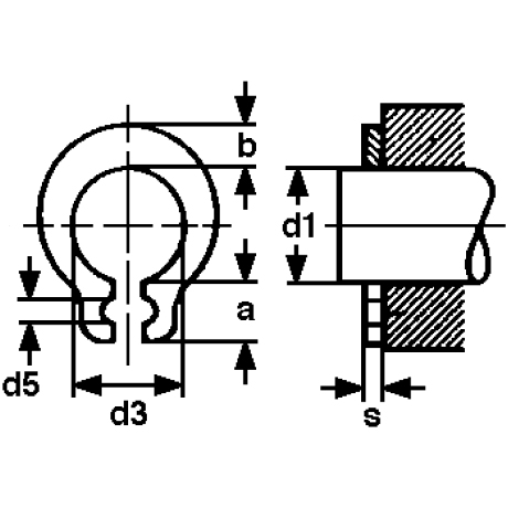 Colliers d'étranglement type GR a.ress. phosphaté [LastViewedItems.CatItem.ArtName2]