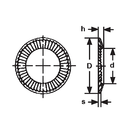 Rondelle de sécurité S SCHNORR® acier ressort Zb [SimilarCatItems.CatItem.ArtName2]