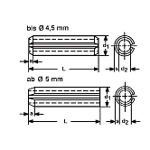 Spannhülsen leicht HV 422-560 sw DIN 7346 