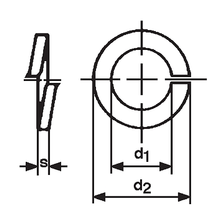 Federringe Federstahl HRc 44-51 vz DIN 127 A [SimilarCatItems.CatItem.ArtName2]