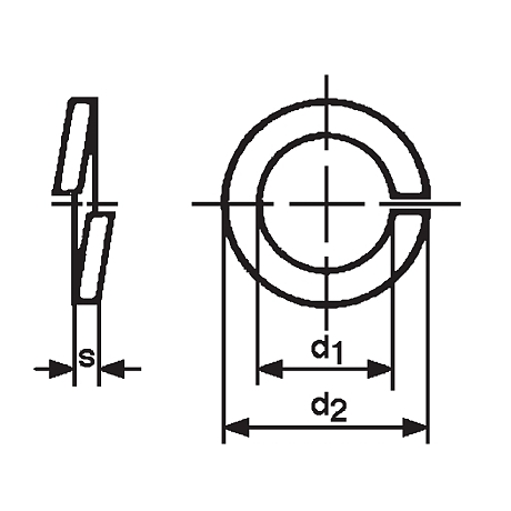 Federringe Federstahl HRc 44-51 vz DIN 127 B [SimilarCatItems.CatItem.ArtName2]