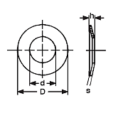 Rondelle de serrage légère ac. ressort Zb SN212745 