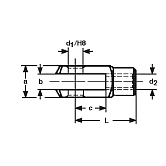 Gabelköpfe Stahl 9SMnPb28K vz DIN 71752 