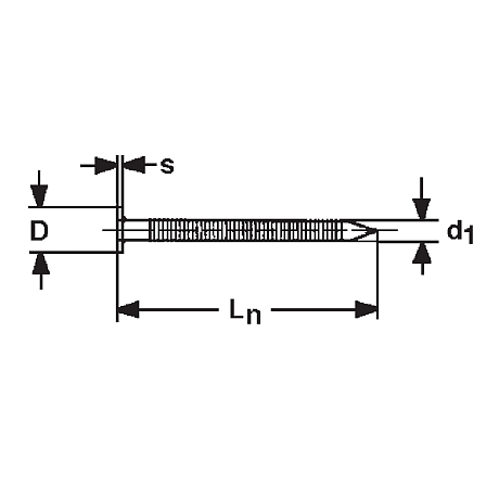 GH-Sparrennägel Lange Ausführung Stahl vz [SimilarCatItems.CatItem.ArtName2]