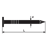 Breitkopfstifte Stahl blank 