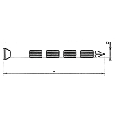 Stahlnägel Senkkopf 