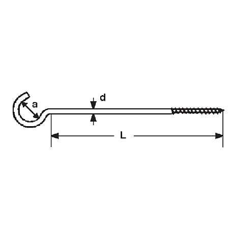 Viti per legno a gancio Viti per lampade ZB [SimilarCatItems.CatItem.ArtName2]