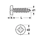 Spanplattenschrauben Pan-Head PZ vz 