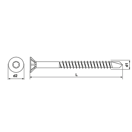 Senkkopf-Holzbohrschrauben INOX A2 [SimilarCatItems.CatItem.ArtName2]