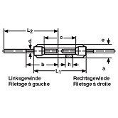 Spannschrauben DIN 1480 mit Anschweissenden roh 