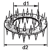 Connettore in legno-HB Ghisa malleabile-GT vz 