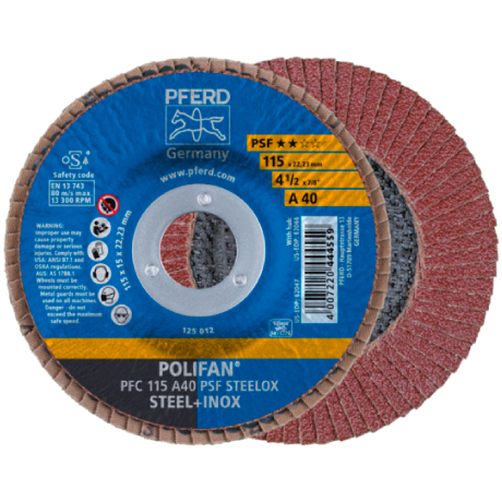 PFERD Disque à lamelles conique Polifan acier/INOX [SimilarCatItems.CatItem.ArtName2]