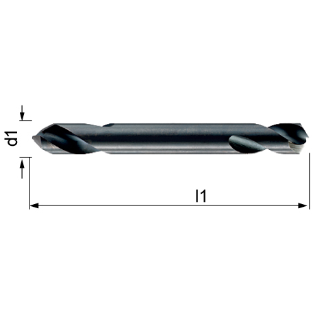 Mèche hélicoïdale HSS, norme usine, double pointe [SimilarCatItems.CatItem.ArtName2]