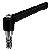Klemmhebel mit Gewindestift verstellbar 