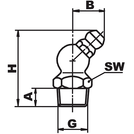 Graisseur hydraulique 45° H2 DIN 71412 zingué [SimilarCatItems.CatItem.ArtName2]
