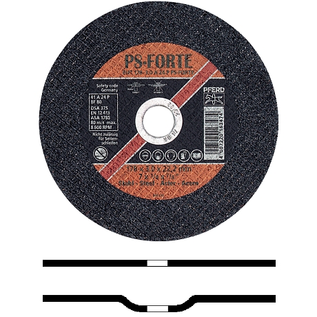 PFERD Trennschleifscheiben PS-FORTE für Stahl Härt [SimilarCatItems.CatItem.ArtName2]