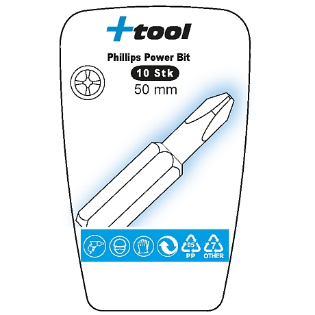 +TOOL Bits Philips 1/4" E 6,3 Pack zu 10 Stk 50 mm [SimilarCatItems.CatItem.ArtName2]