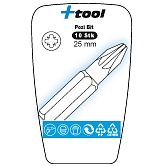 +TOOL Bits Pozidriv 1/4" C 6,3 Pack zu 10 Stk 25 m m