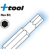 +TOOL Bits Innensechskant 1/4" C 6,3 25 mm 