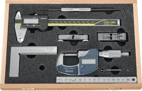 Messwerkzeugsatz MITUTOYO 7-teilig im Holzetui [SimilarCatItems.CatItem.ArtName2]