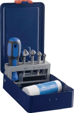 Wechselset Kegelsenker 90° HSS in Stahlblechetui [SimilarCatItems.CatItem.ArtName2]