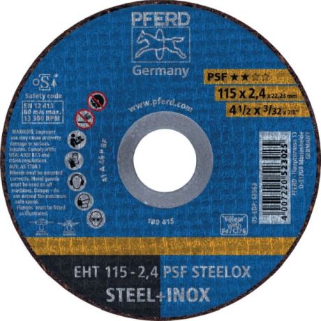 Trennscheibe PFERD EHT PSF STEELOX [SimilarCatItems.CatItem.ArtName2]
