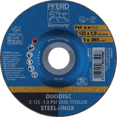 Disco da taglio e da sbavo PFERD DUODISC® INOX DUO [SimilarCatItems.CatItem.ArtName2]