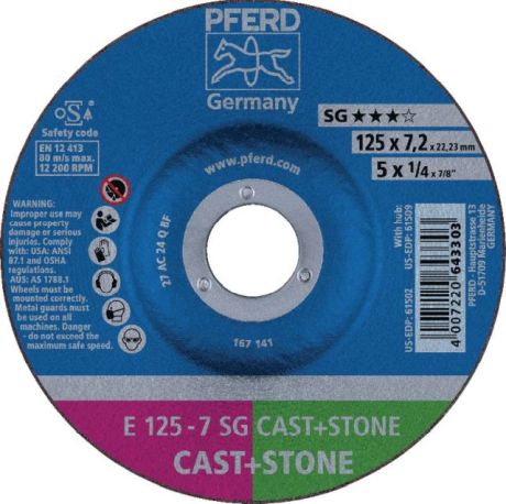 Schruppscheibe PFERD SG CAST+STONE [SimilarCatItems.CatItem.ArtName2]