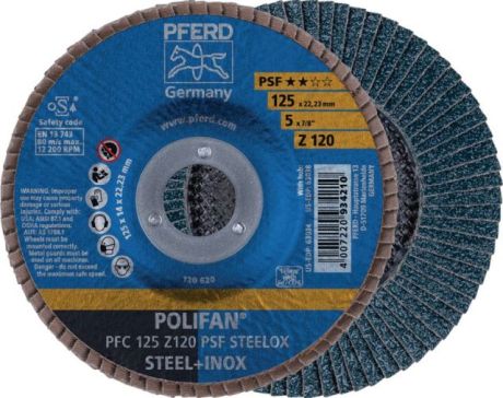 Disco lamellare PFERD POLIFAN® PSF STEELOX [SimilarCatItems.CatItem.ArtName2]