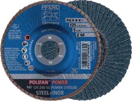 Disco lamellare PFERD POLIFAN® SG POWER STEELOX [SimilarCatItems.CatItem.ArtName2]